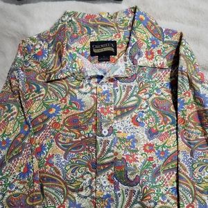 Vintage Disco Button Up by Cremiuex